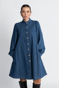 Elena Skjortklänning - Mid Blue Wash