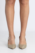 Alina Flex Sling Pump - Pale Gold