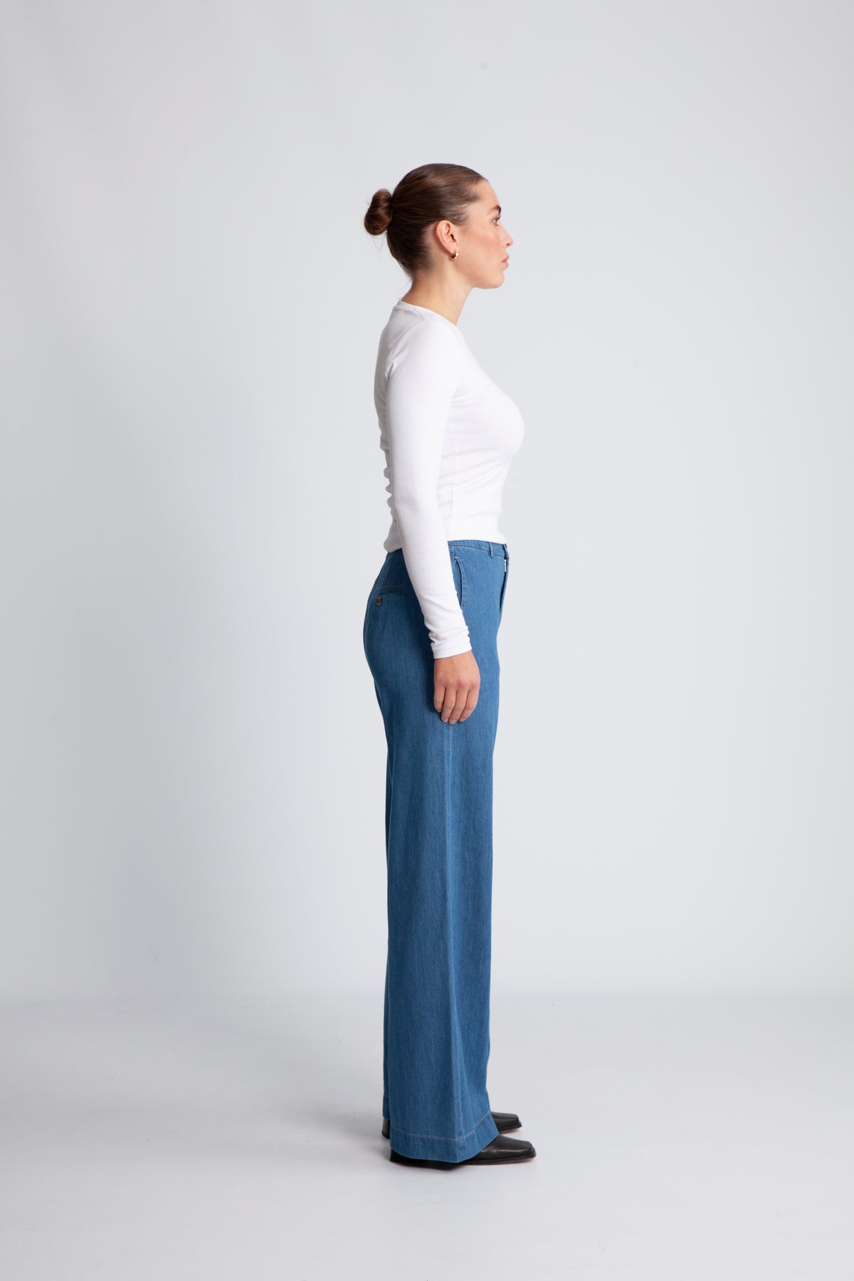 CoraliePW PA - Mellanblå Denim