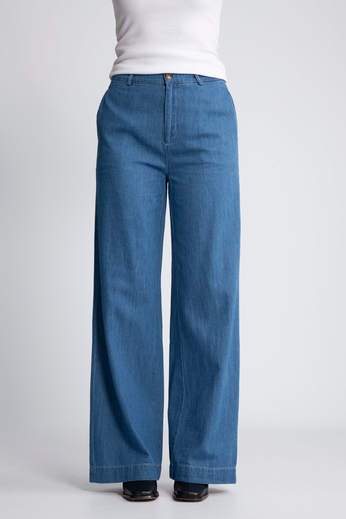 CoraliePW PA - Mellanblå Denim