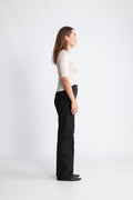 Dianna 2/4 O-Neck Top Noos - Oatmeal Melange