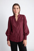 Ailacc Petra V-Shirt - Burgundy