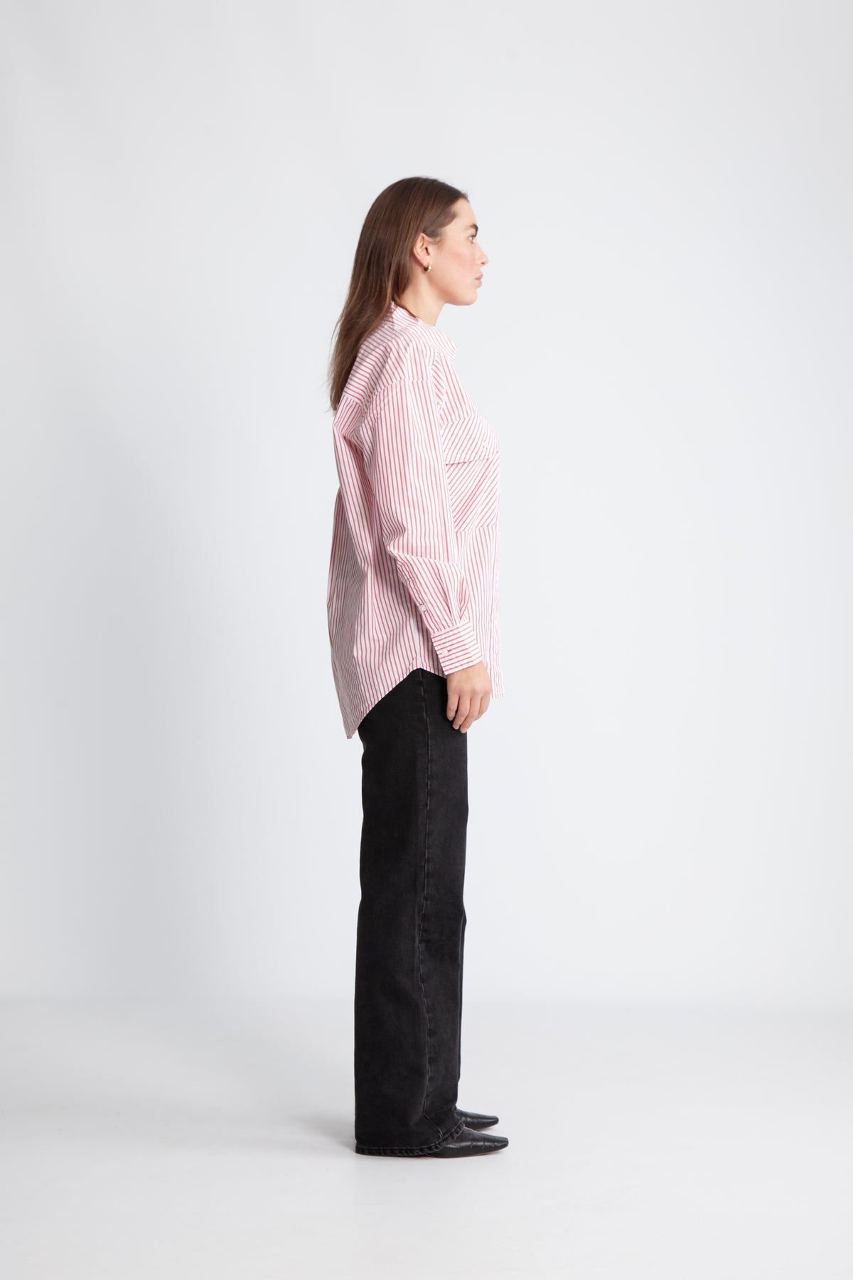 ParinazPW Skjorta - Mars Red Stripe