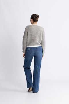 GZnalin Cardigan - Blue/White Structure