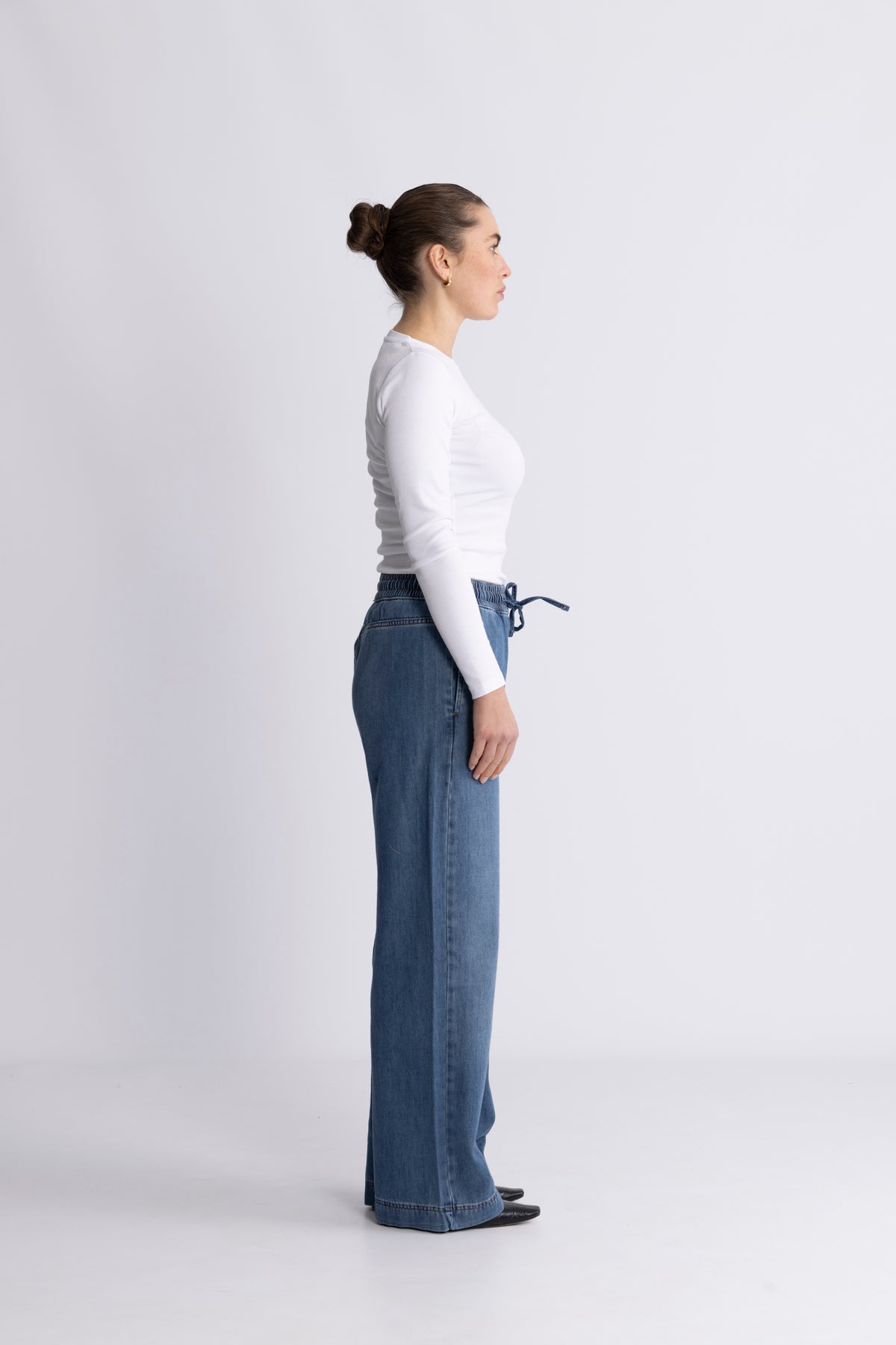 SophinaIW Pullon Pants - Washed Denim