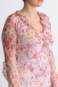 Monica Blouse W/Applique - Pink