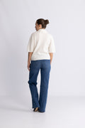 Gestuz GZalpha Ss Polo Pullover - Ivory