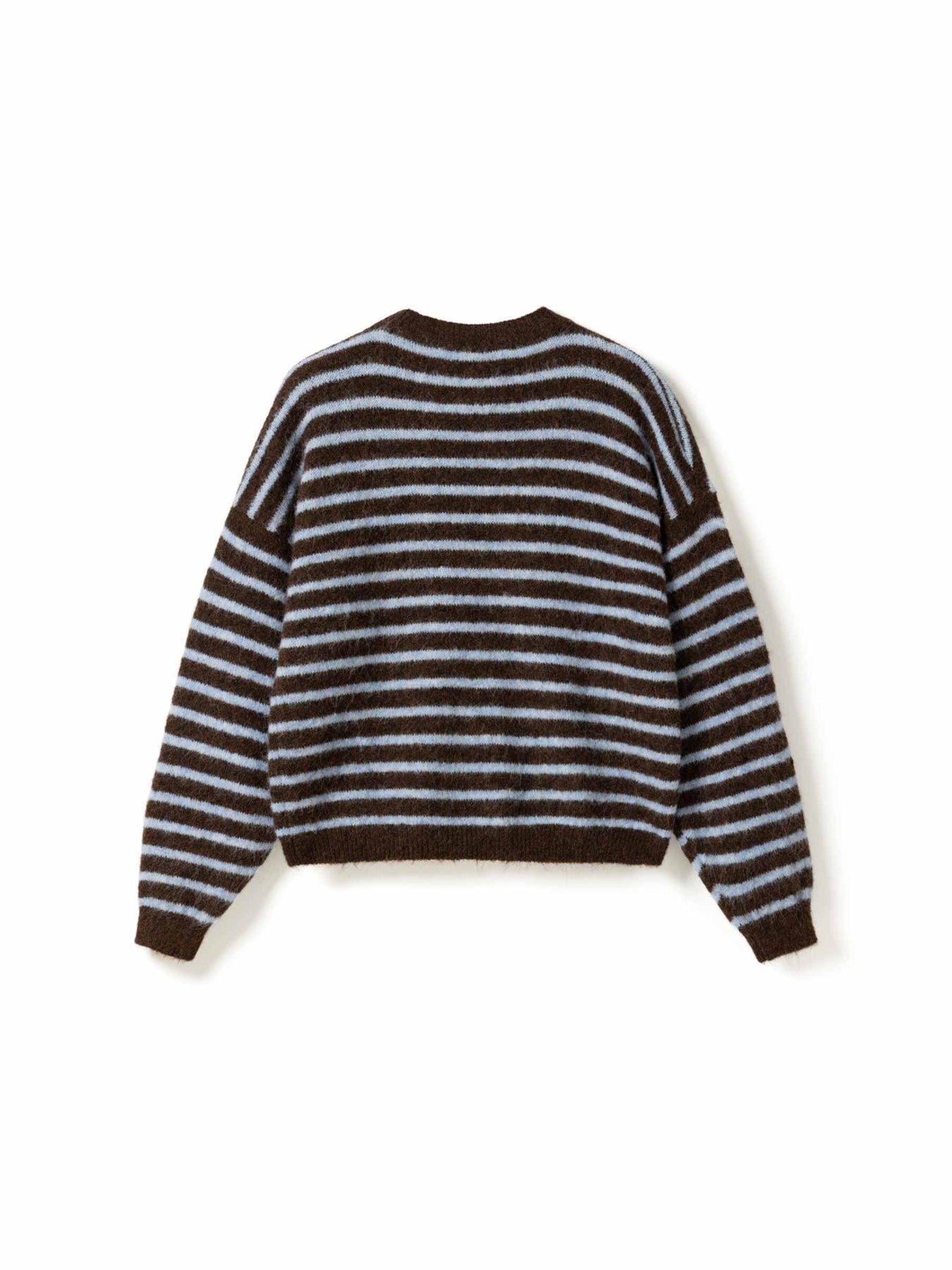 N-Mafalda Knit - Brown Blue Stripe