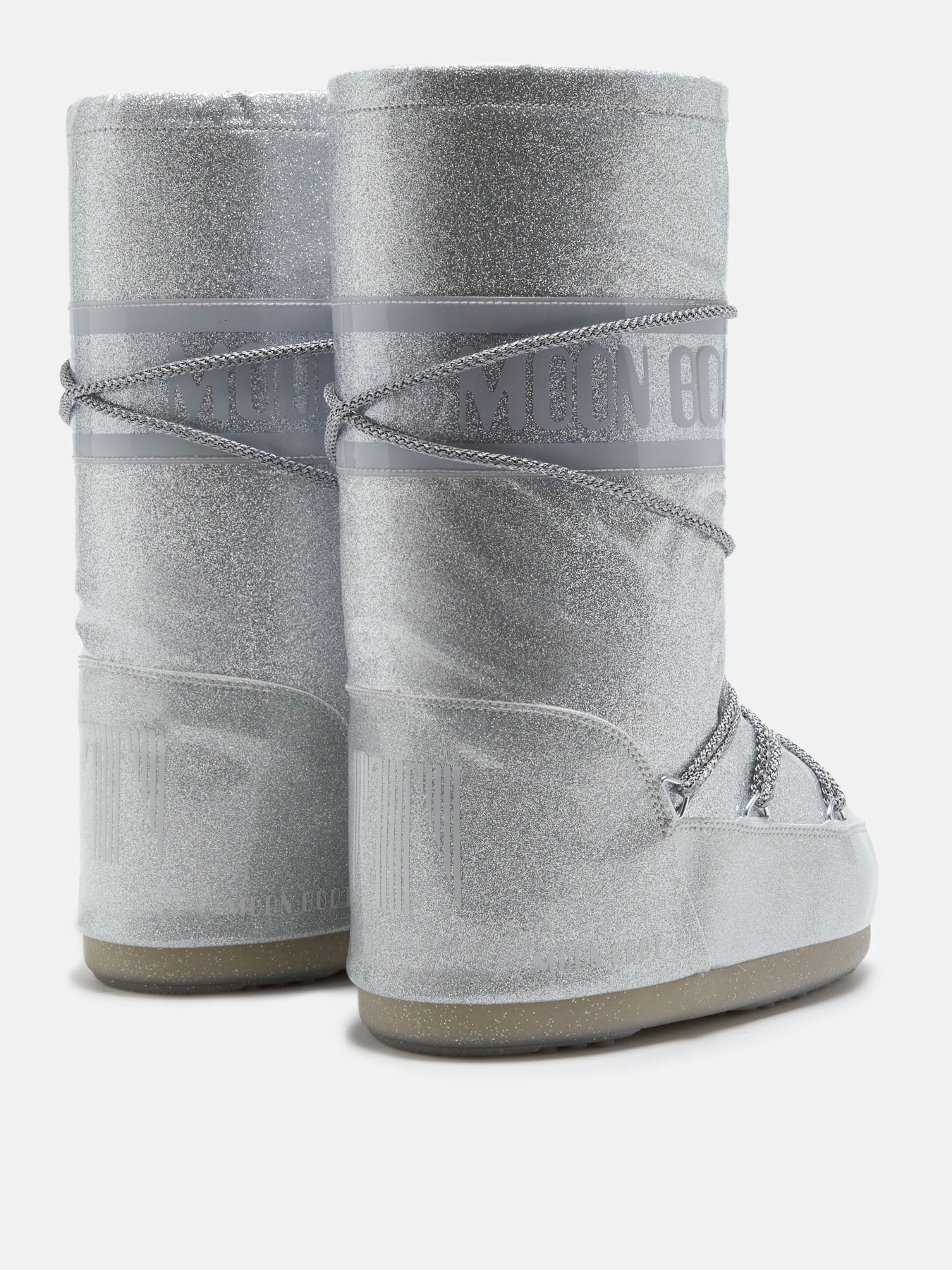 Moon Boot Icon Glitter - Silver