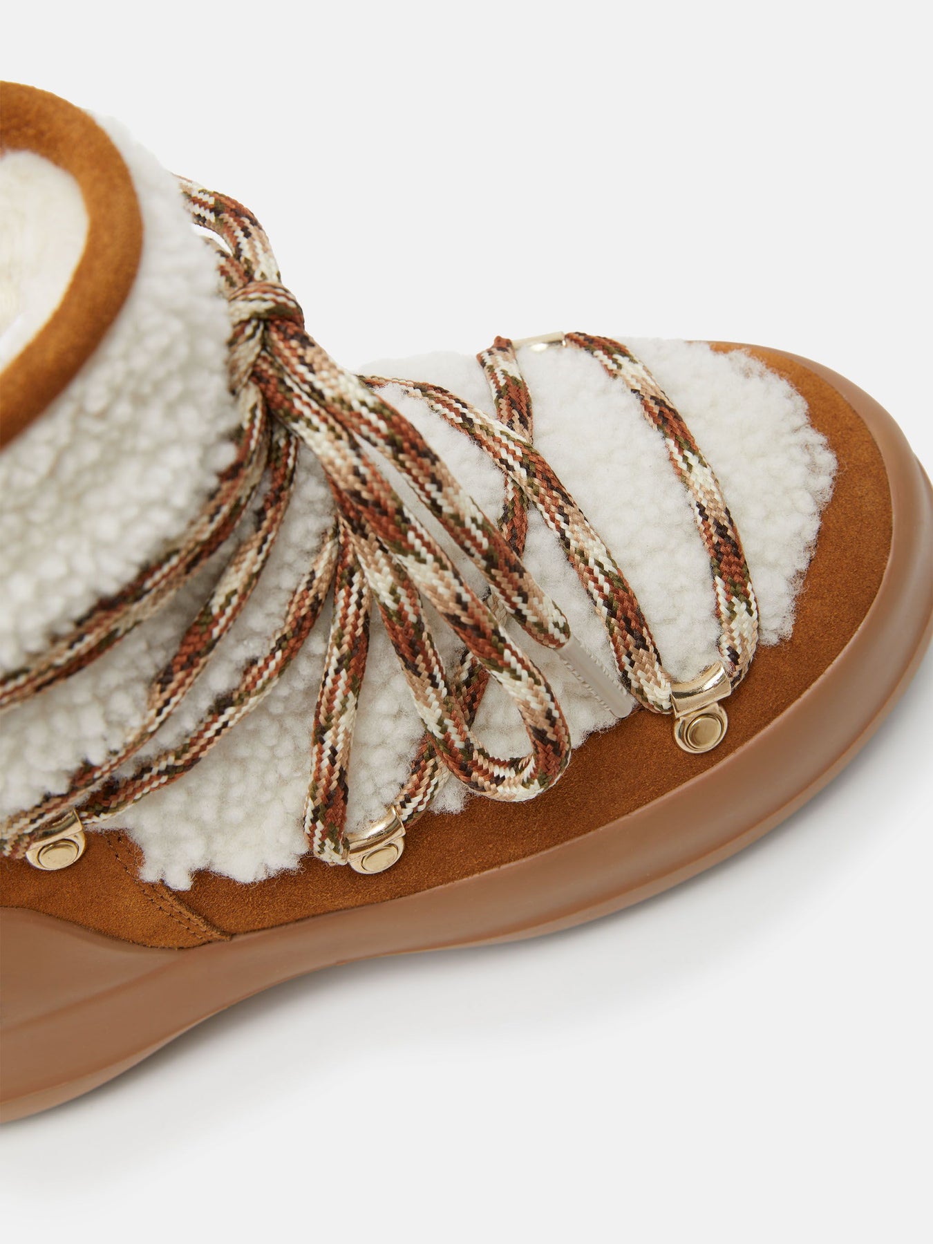 Luna Shearling - Whisky/Off White