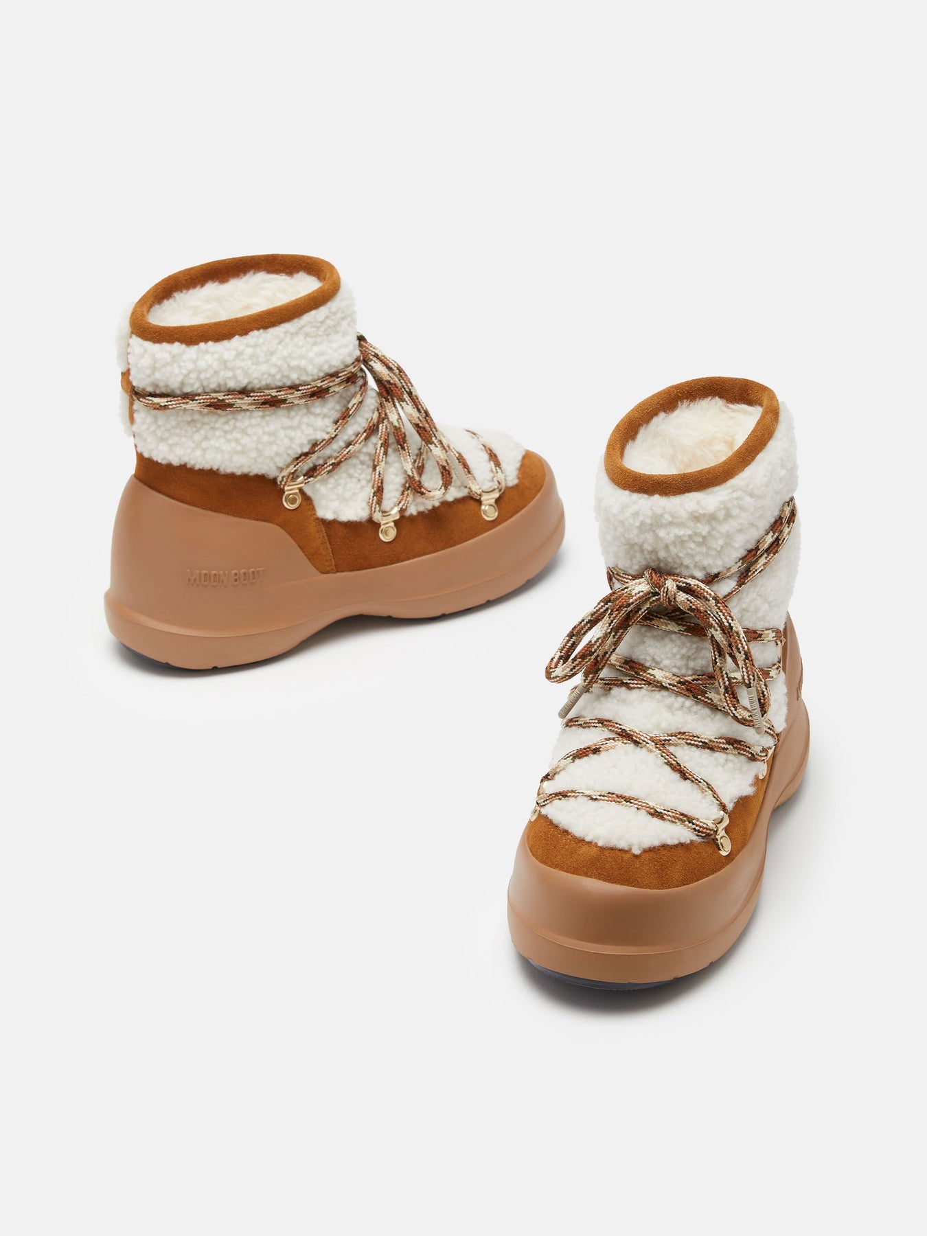 Luna Shearling - Whisky/Off White