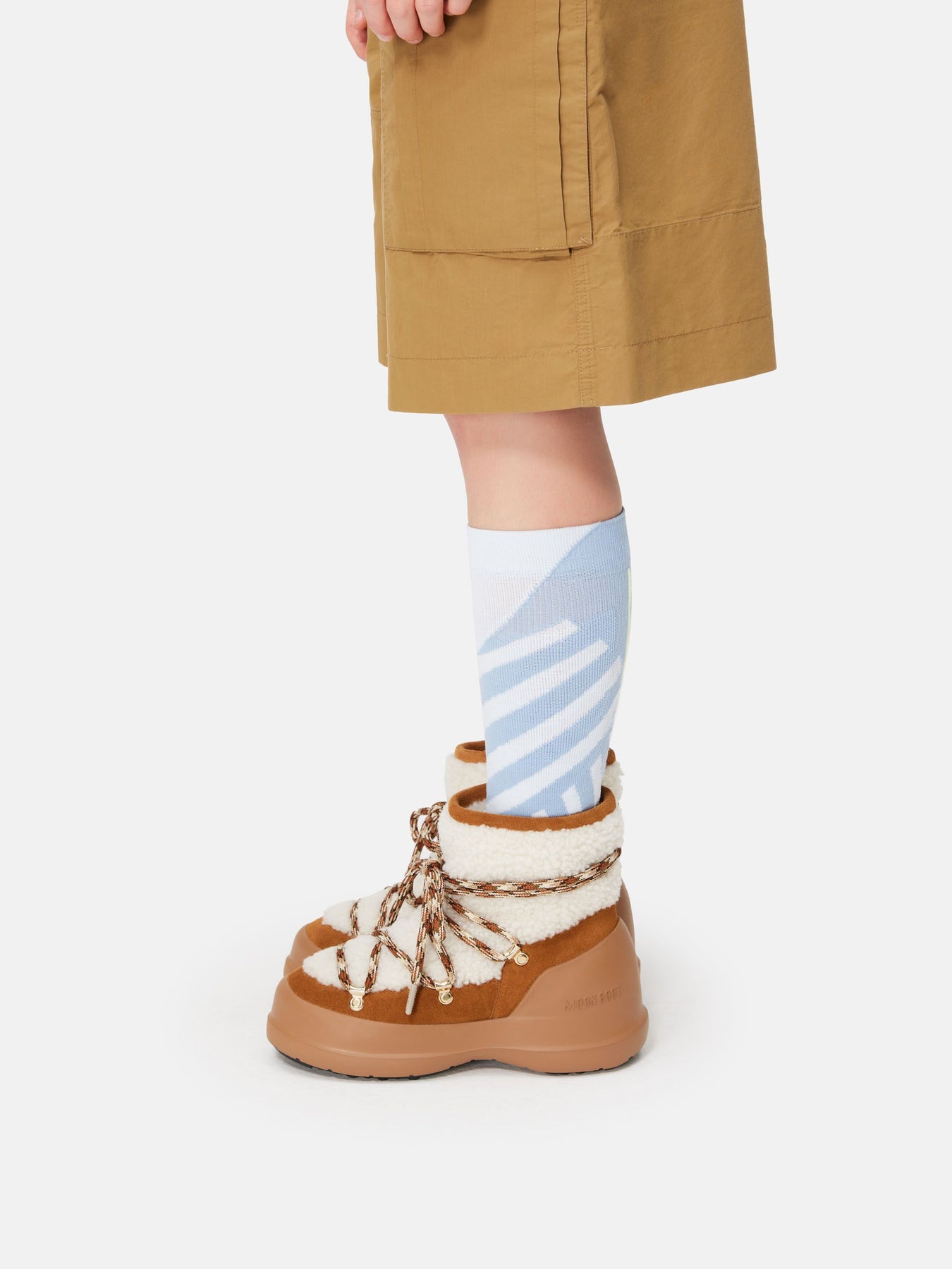 Luna Shearling - Whisky/Off White