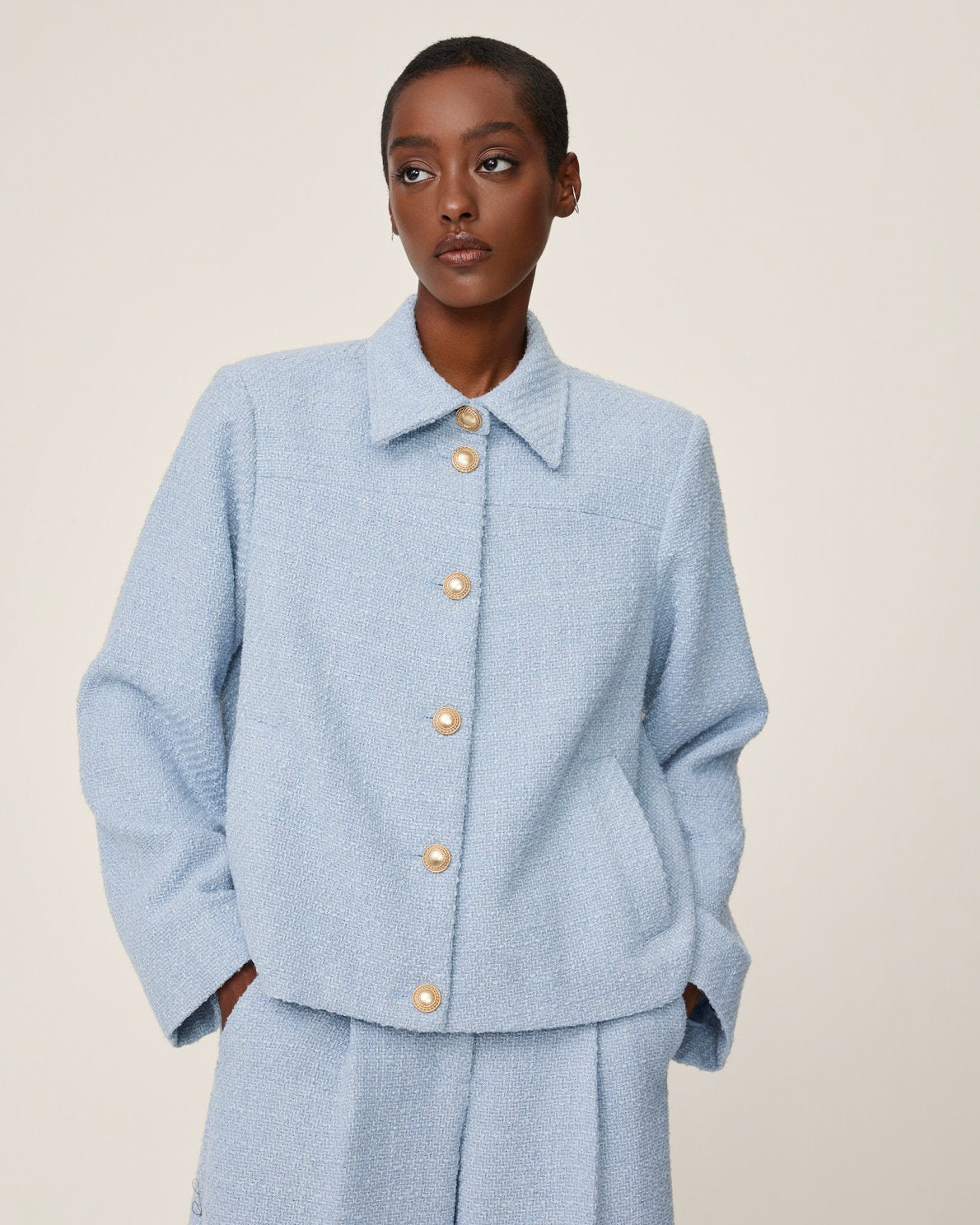 Abriella Jacket - Chambray Blue