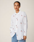 Elvyne Emb Shirt - Bright White
