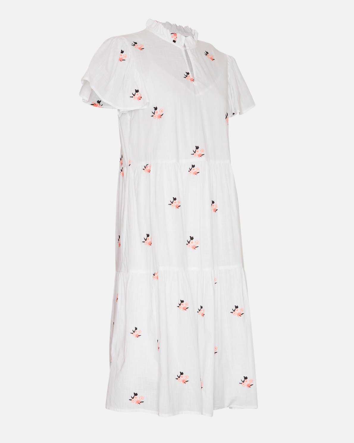 Elvyne Ss Emb Dress - Bright White