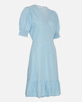 Emery Lyanna Ss Wrap Dress - Mid Blue Wash