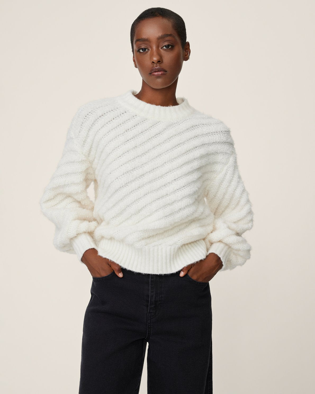 Jaycie Pullover - Egret