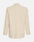 Jonalyn Slit Blazer Stp - Oatmeal/Grey
