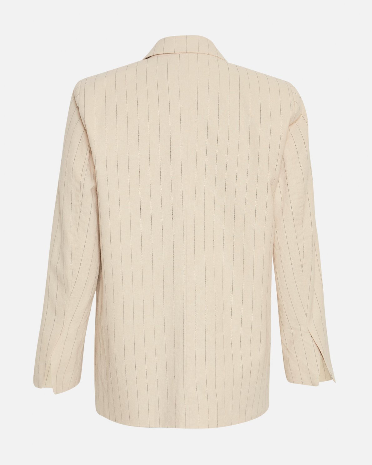 Jonalyn Slit Blazer Stp - Oatmeal/Grey