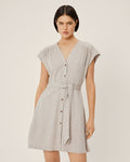 Jovene Ginia Ss Dress - Sand