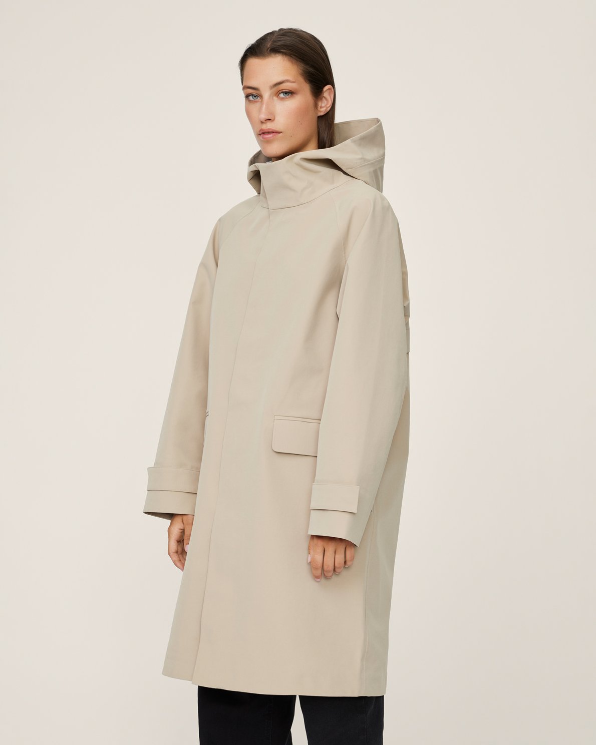 Malan Hood Raincoat - Trench Coat