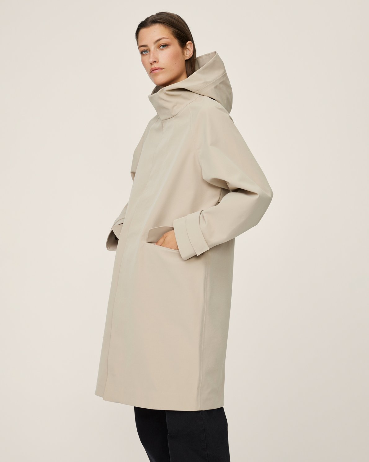 Malan Hood Raincoat - Trench Coat