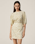 Marva Ladonna Wrap Skirt Aop - Reed Yellow