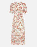 Neomina Rikkelie Ss Shirt Dress Aop - Persimmon Flwr