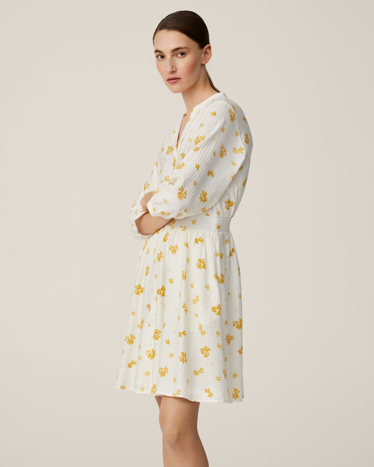 Rojan Vlora Shirt Dress Aop - Rattan Flower