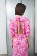 Leo Long Dress - Trudy Pink Print