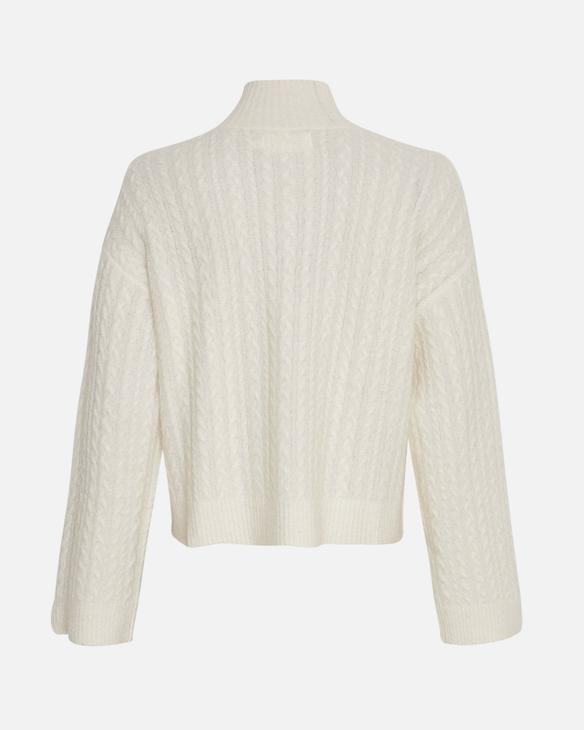 Blithe Hope Zip Cardigan - Egret