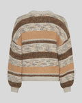 Constance Pullover Stp - Oatmeal/Sla/Blk