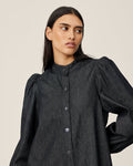 Elena Shirt Dress - Black Wash