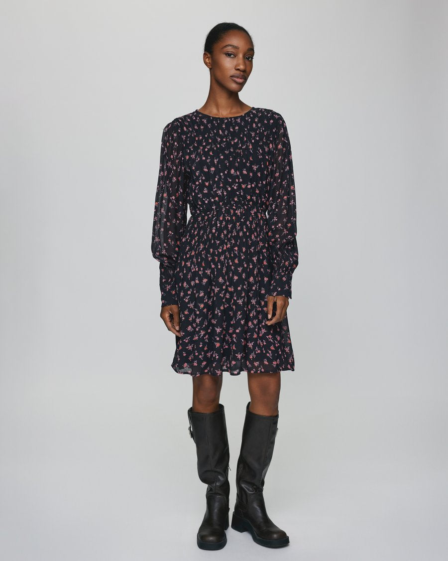 Evelda Orabella Short Dress Aop - Desert Rose Flw