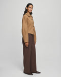 Moss Copenhagen Macy Michelle HW Wide Pants Regular - Hot Fudge