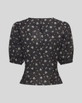 Nancy 2/4 Topp Aop - Egret Flower