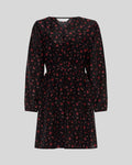 Nancy Dress Aop - Syrah Flower