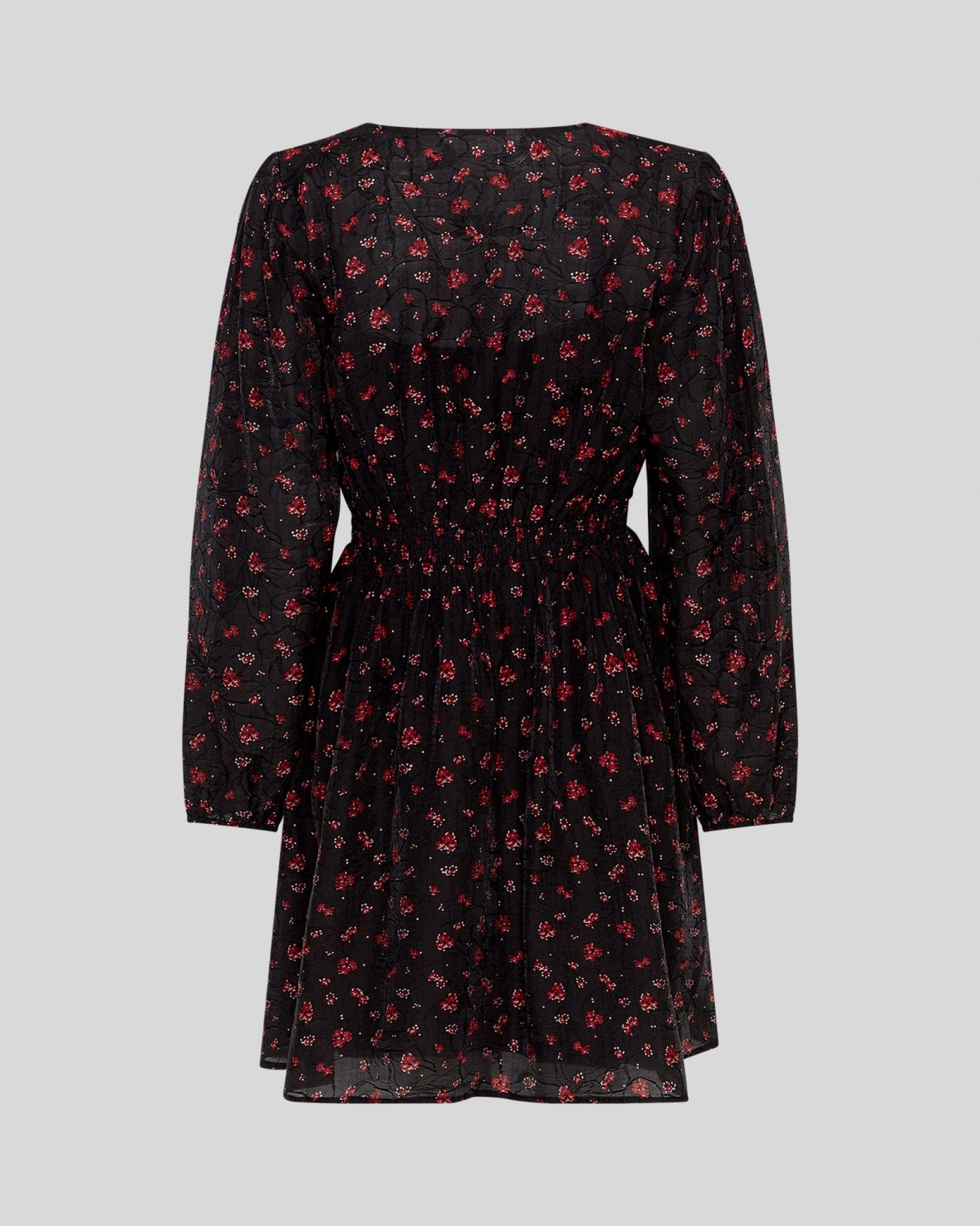 Nancy Dress Aop - Syrah Flower
