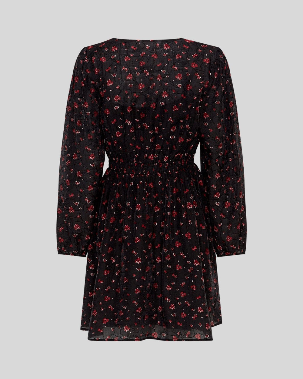 Nancy Dress Aop - Syrah Flower