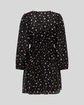 Nancy Dress Aop - Egret Flower