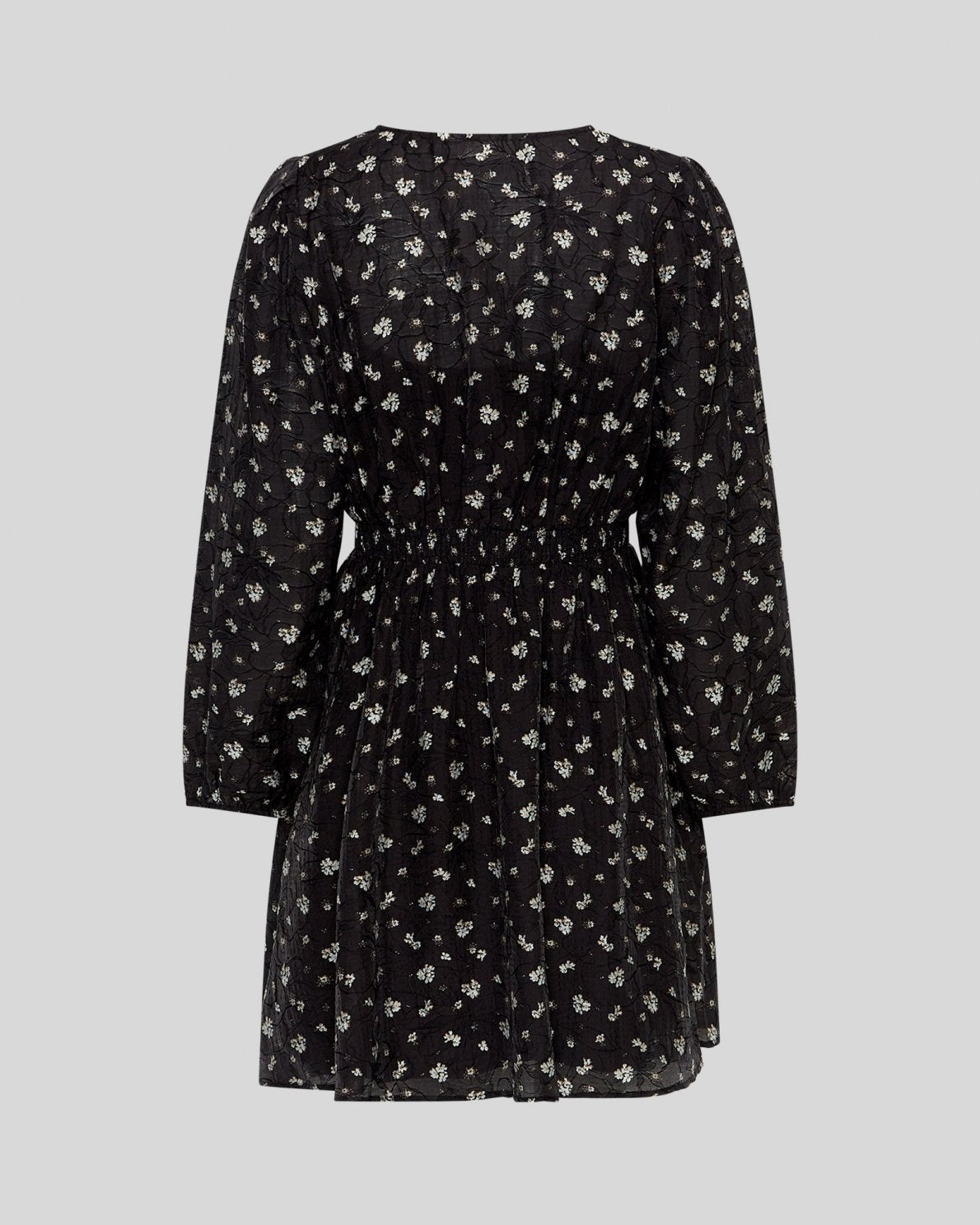 Nancy Dress Aop - Egret Flower