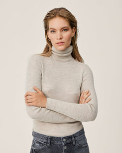 Rigmor Avalina Rib R Pullover - Peyote Melange