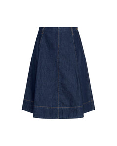 Adna Alena Skirt - Dark Blue Wash