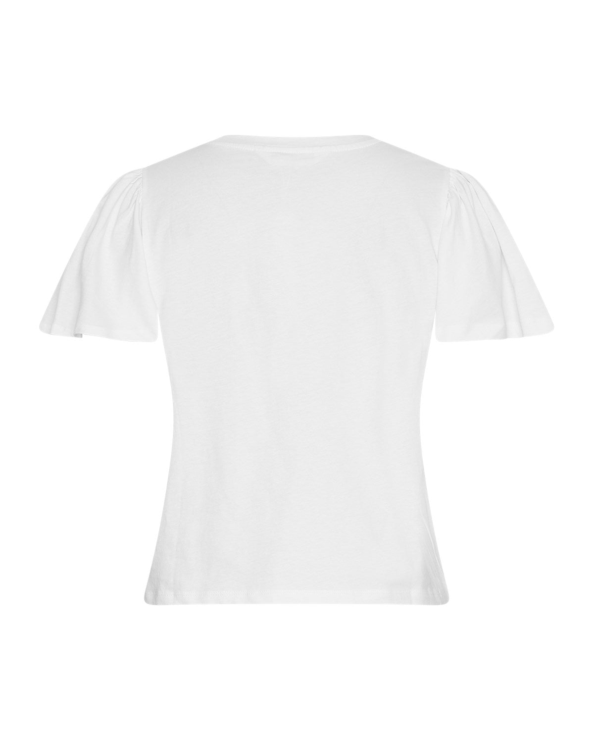 Beckie Organic Puff Tee - Bright White