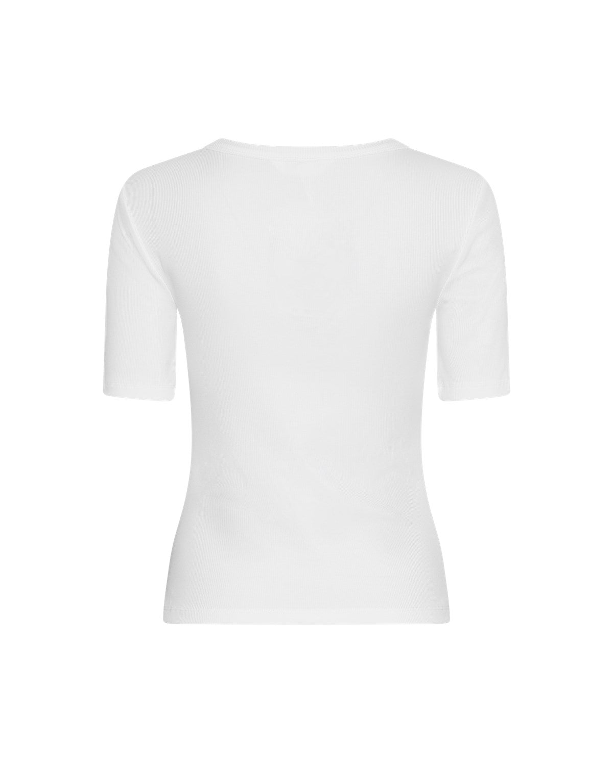 Betrina Rib 2/4 T-shirt - Bright White