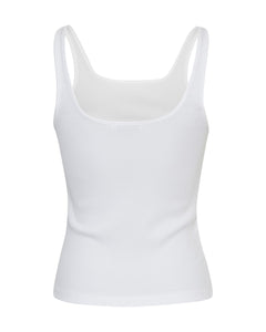 Betrina Rib Sl Top - Bright White
