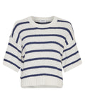 Hannalie 2/4 Pullover Stp - Egret/Oceana