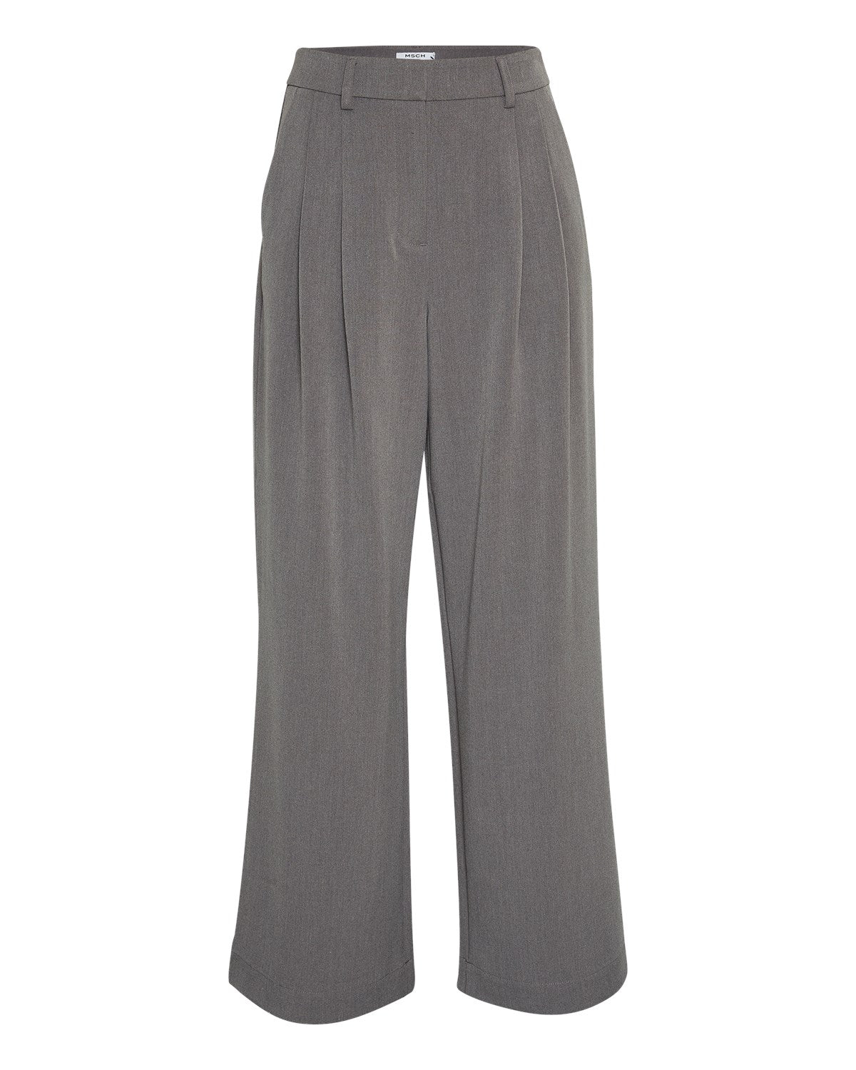 Moss Copenhagen Henrika HW Pants - Grey Melange