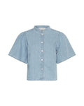 Ingrid Lis 2/4 Denim Shirt - Light Blue Wash