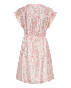 Isadora Ss Shirt Dress Aop - Chalk Pink Flower